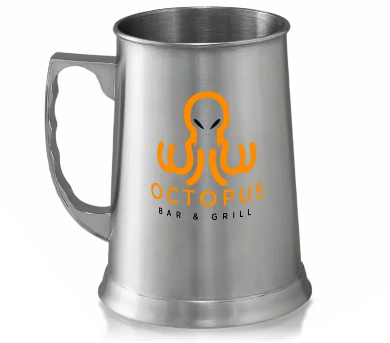 Custom Stainless Steel Beer Stein (13.5 oz) — view 4