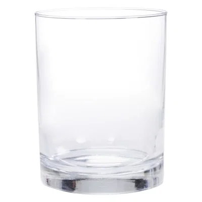 Overhead view looking down into the empty glass