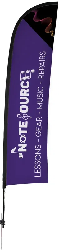 13' Elite Blade Nylon Sail Sign Kit (Single-Sided with Ground Spike) — view 5