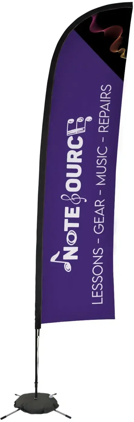 13' Elite Blade Nylon Sail Sign Kit (Single-Sided with Scissor Base) — view 6