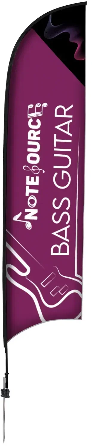 13' Elite Razor Nylon Sail Sign Kit (Single-Sided with Ground Spike) — view 6
