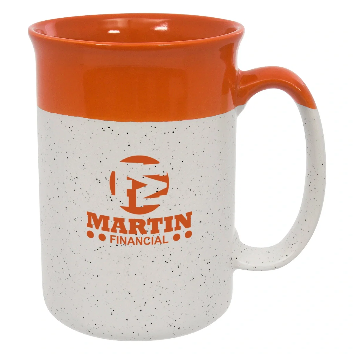 Overhead view into the mug showing its glossy inner color