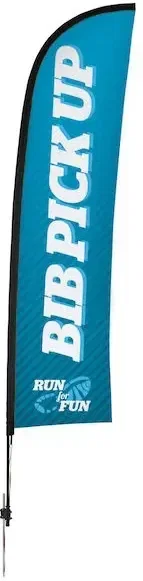 13' Premium Blade Sail Sign Kit (Single-Sided with Ground Spike)