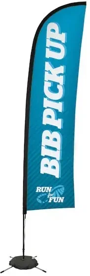 13' Premium Blade Sail Sign Kit (Single-Sided with Scissor Base)