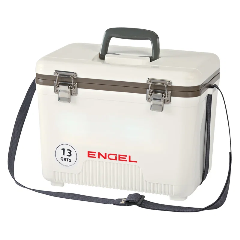 Compact chest sized to fit behind a vehicle seat