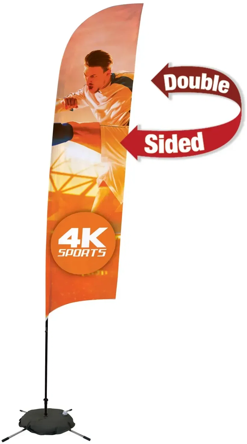 13' Streamline Razor Sail Sign Kit (Double-Sided with Scissor Base) — view 8