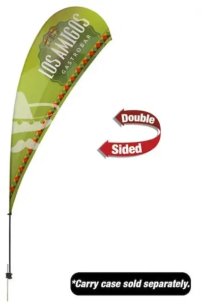 13' Value Teardrop Sail Sign Kit (Double-Sided with Value Spike & Ground Anchor)