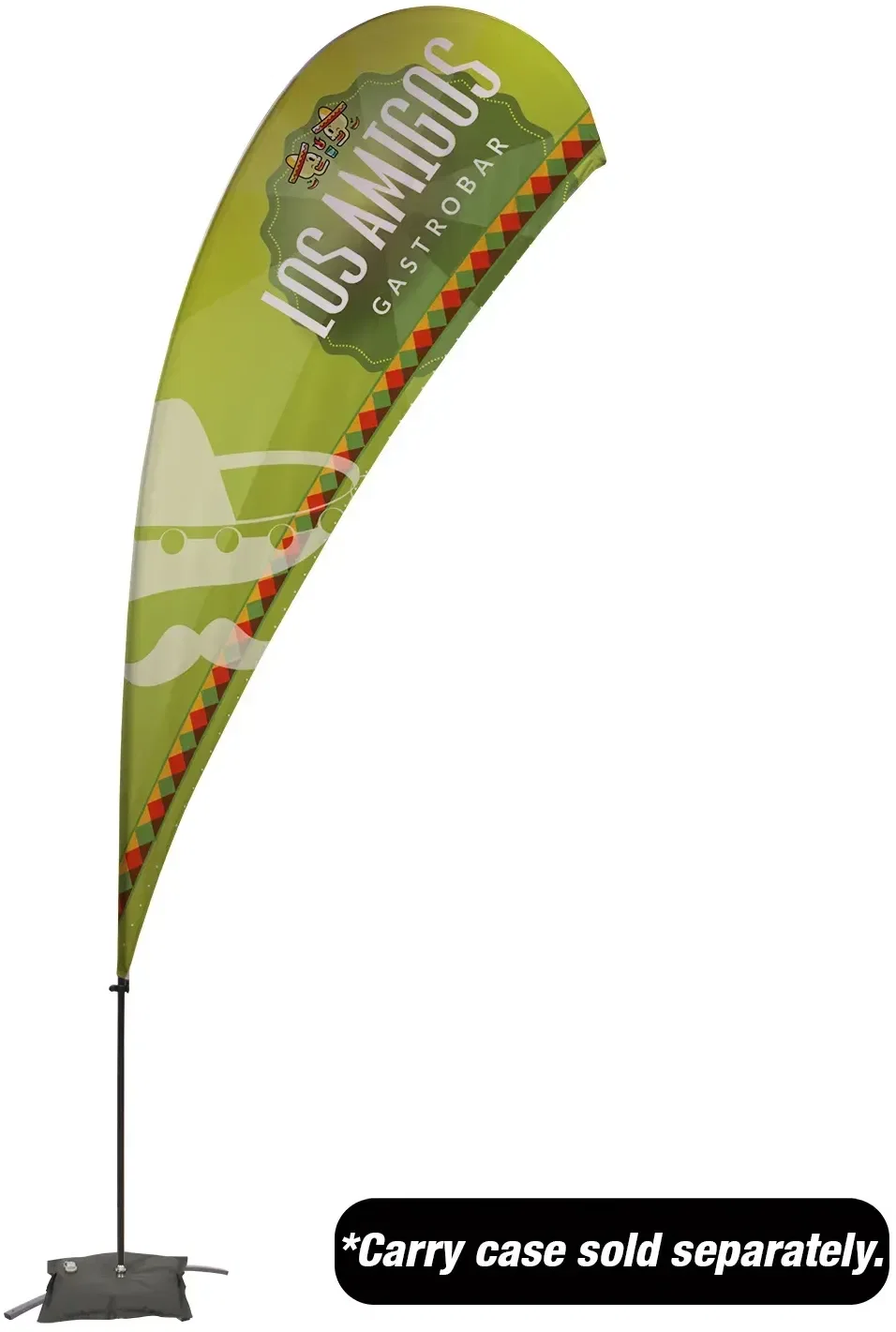 13' Value Teardrop Sail Sign Kit (Single-Sided with Cross Base) — view 5