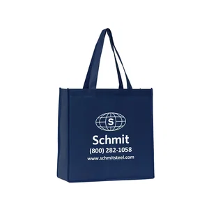 13" x 13" x 5" Polytex Tote, 80 GSM Polypropylene, Full-Color Imprint