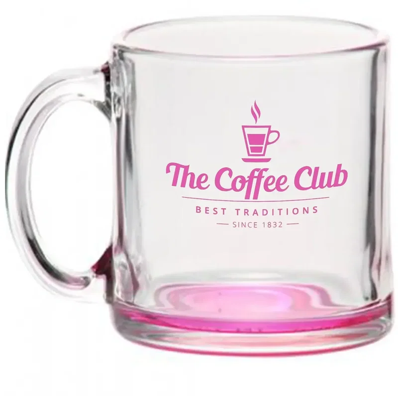 Personalized Kona Glass Coffee Mug - 13oz. — view 3