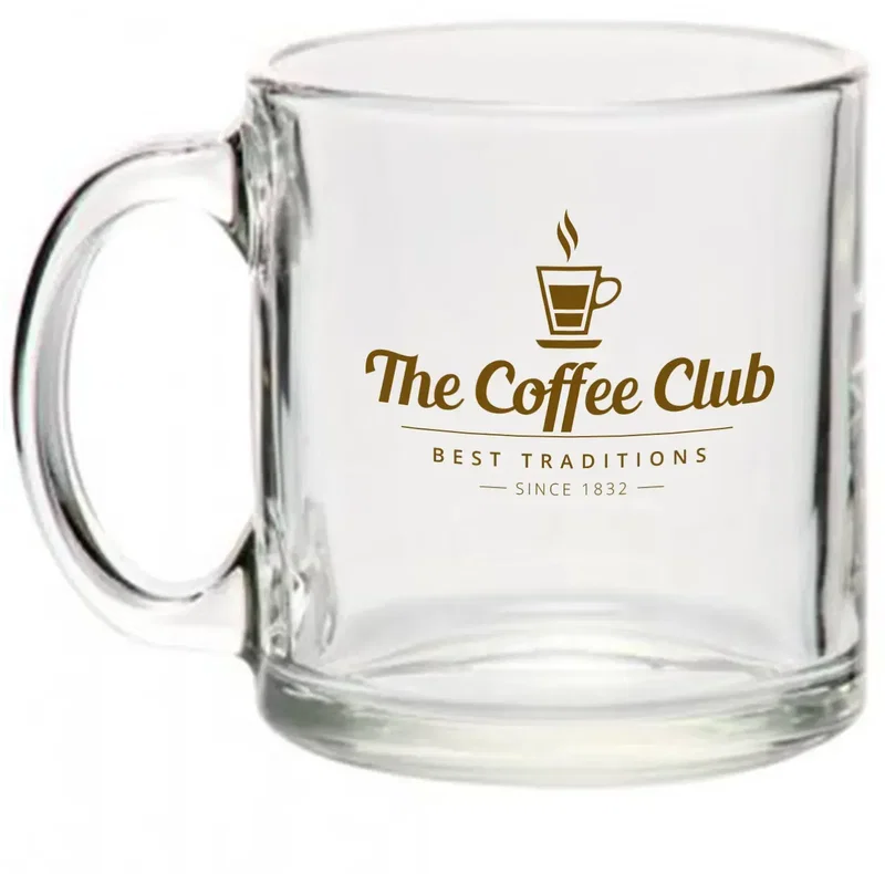 Personalized Kona Glass Coffee Mug - 13oz. — view 5