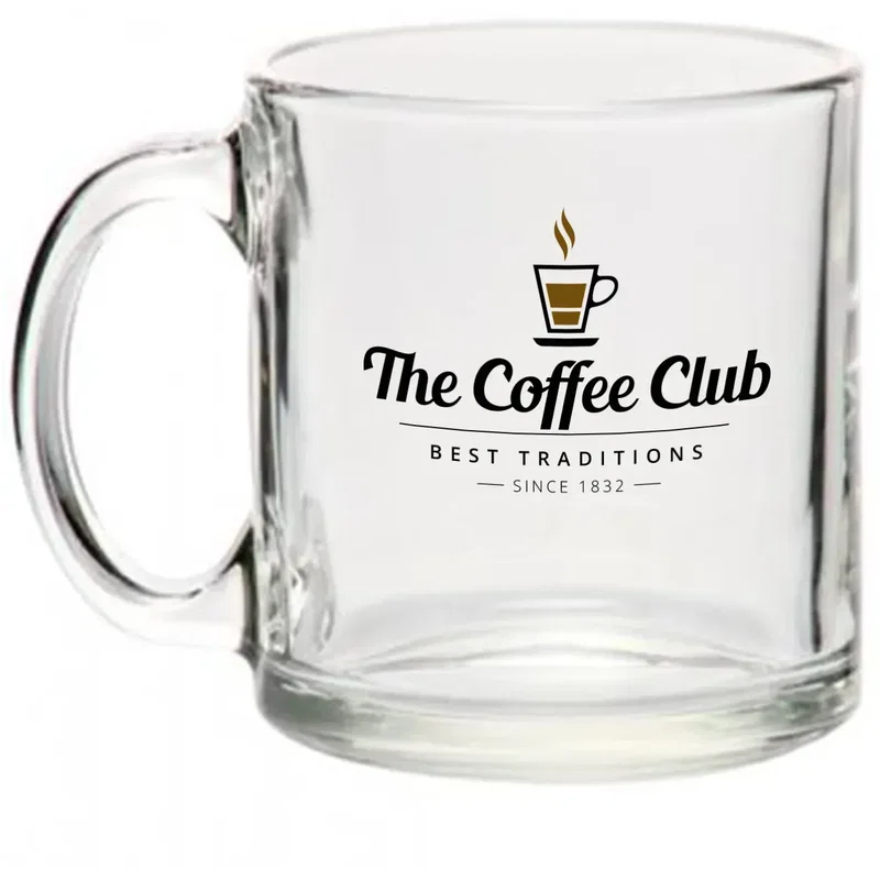 Custom Kona Glass Coffee Mug (13 oz) — view 3