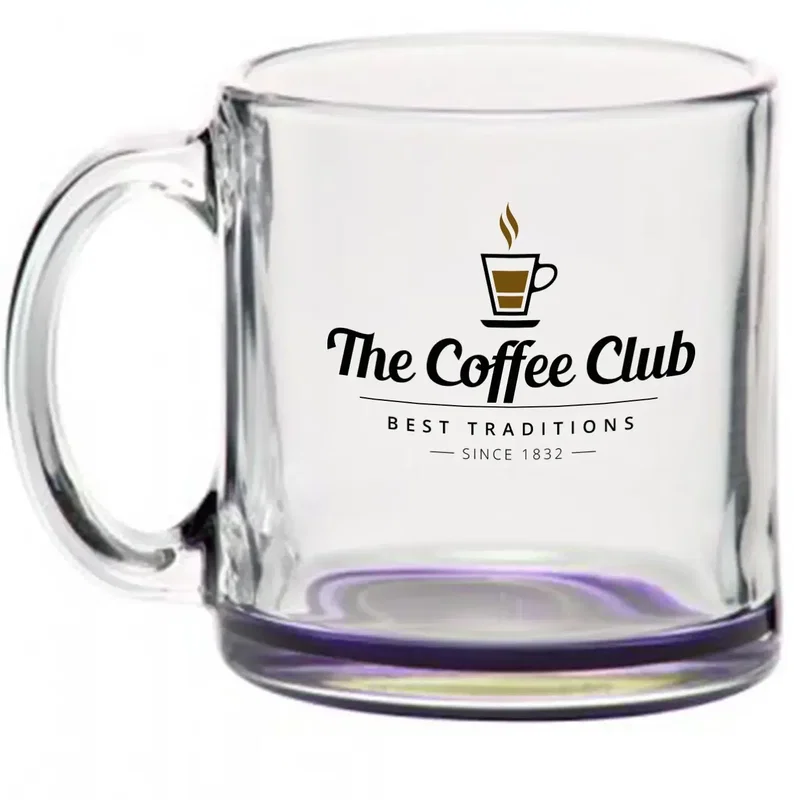Custom Kona Glass Coffee Mug (13 oz) — view 6