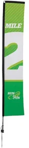 14.5' Premium Rectangle Sail Sign Kit (Single-Sided with Ground Spike)