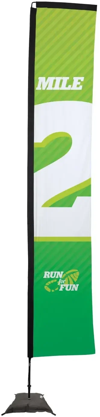 14.5' Premium Rectangle Sail Sign Kit (Single-Sided with Scissor Base) — view 6
