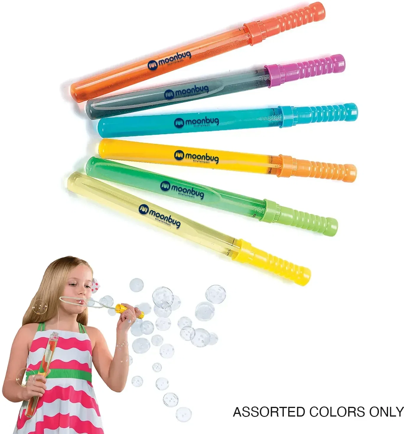 Personalized Jumbo Bubble Wand - 14 Inch in use