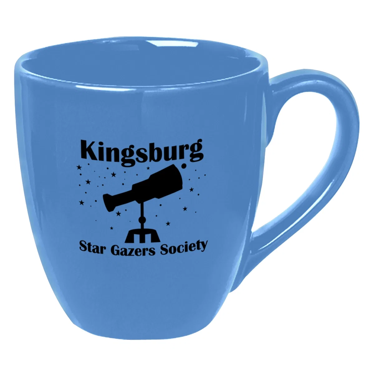 Mug viewed from above showing the wide opening