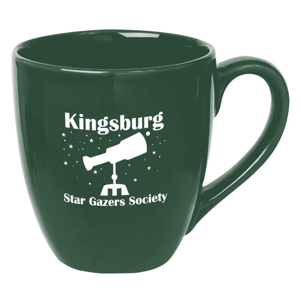 Coffee cup shown at four and a quarter inches tall