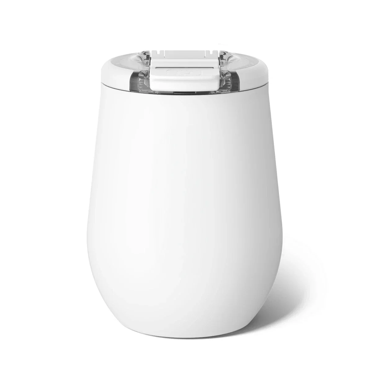 Reusable wine tumbler presented without any artwork applied.