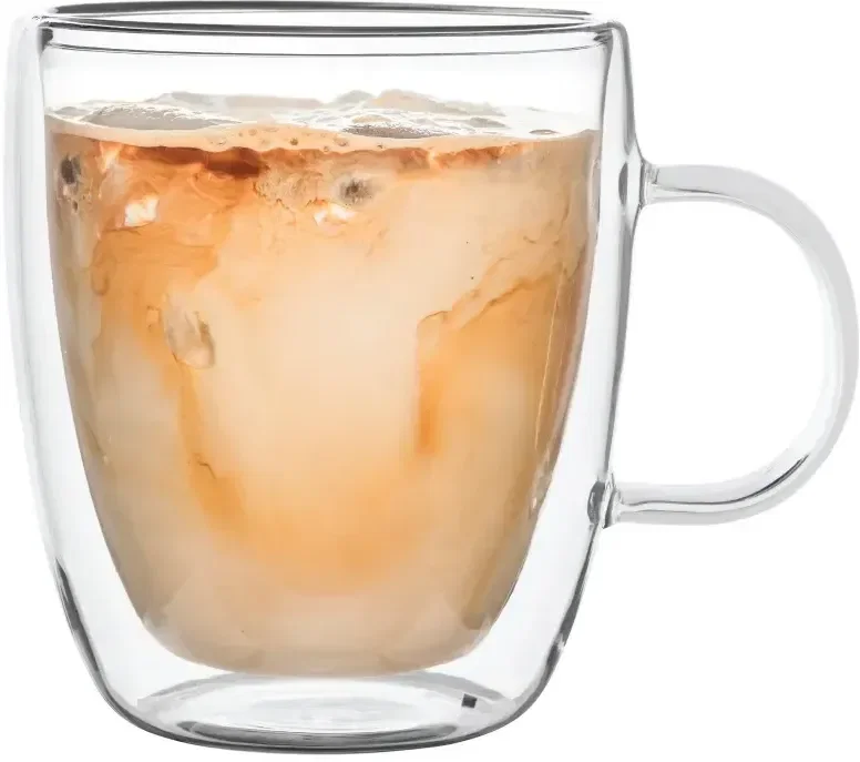 Custom Latte Glass Mug (14 oz.) — view 3