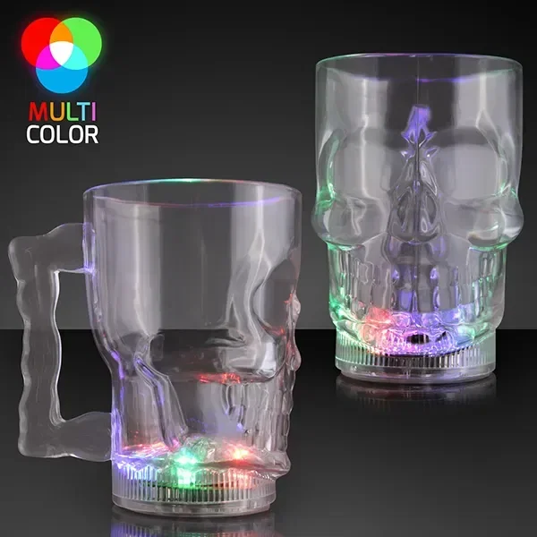 14 oz. Light Up Skull Halloween Party Mug — view 2