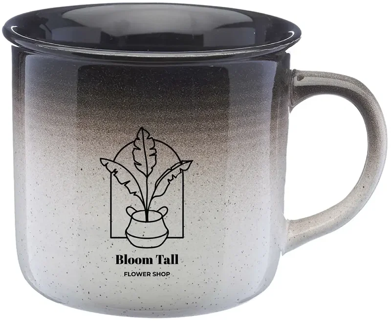 Personalized Gradient Bistro Mugs - 14 oz. (1 Color) — view 5