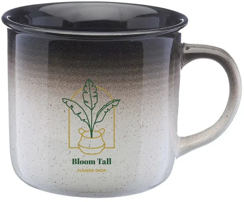 Personalized Gradient Bistro Mugs - 14 oz. (2 Color) — view 3
