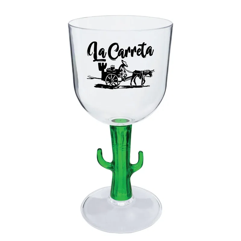 14 oz. Novelty Stem Plastic Wine Goblet — view 2