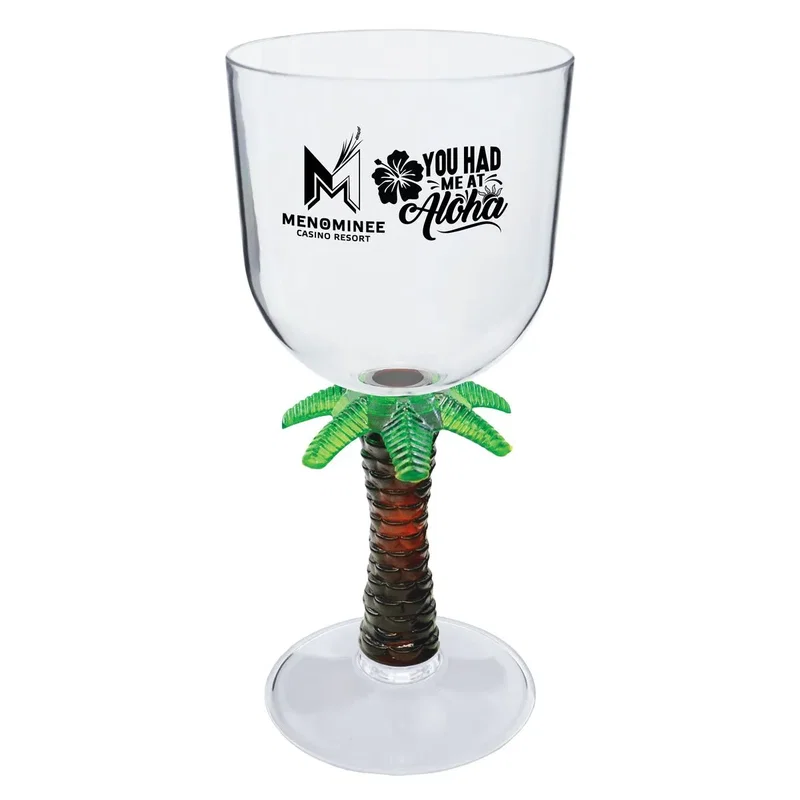 14 oz. Novelty Stem Plastic Wine Goblet — view 3