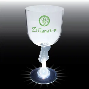14 oz. Novelty Stem Plastic Wine Goblet