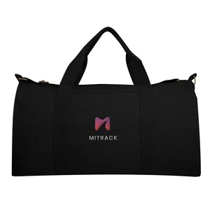 14 oz. Recycled Cotton Flat Bottom Duffel Bag