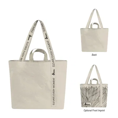 Single strap running over one shoulder while walking