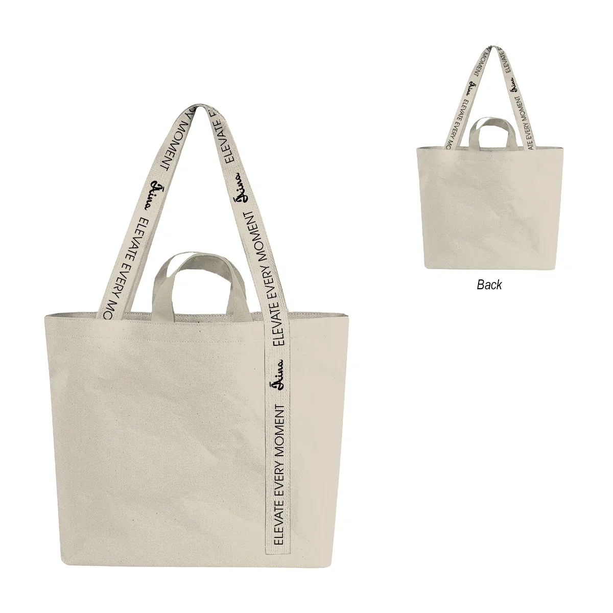 - 14 oz. Recycled Mono-Strap Canvas Tote Bag — view 3