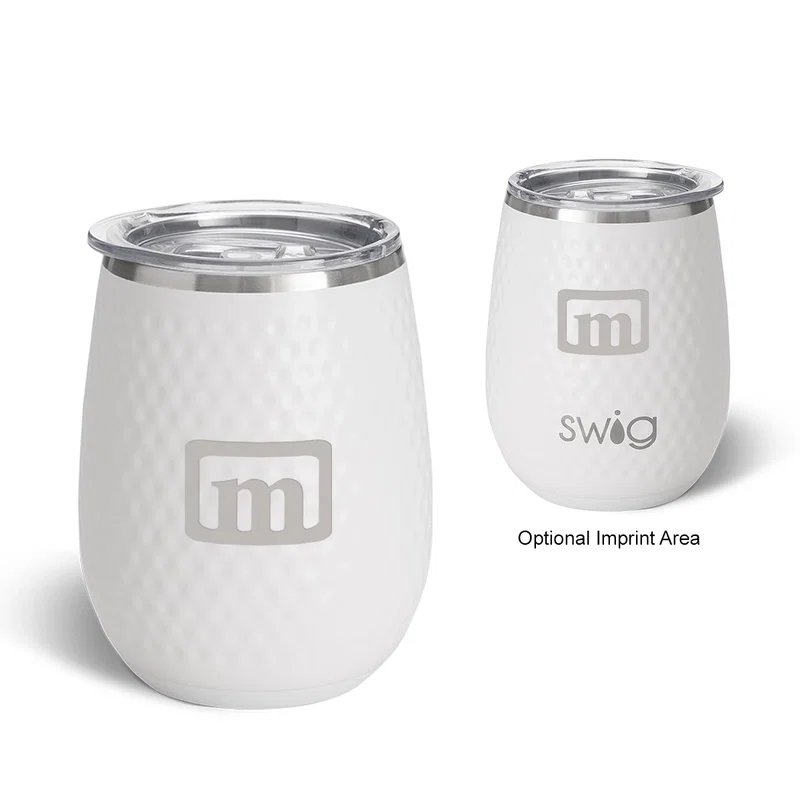 Swig Life™ Golf Stainless Steel Stemless Wine Tumbler - 14 Oz.