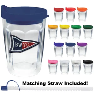 14 oz. Thermal Dual Walled Travel Tumbler w/ Colored Lids