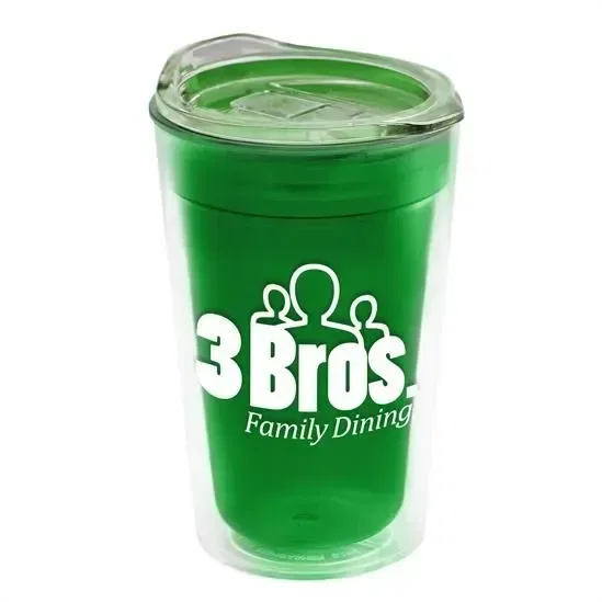 Transparent Tumbler with Slider Lid (14 oz.) — view 3