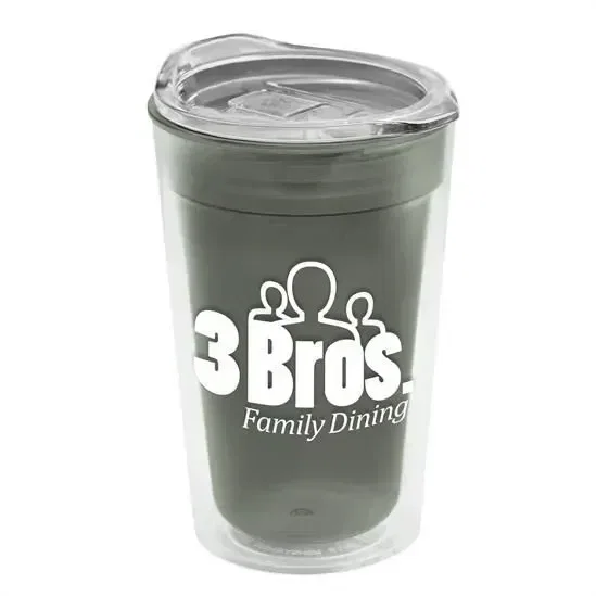 Transparent Tumbler with Slider Lid (14 oz.) — view 4