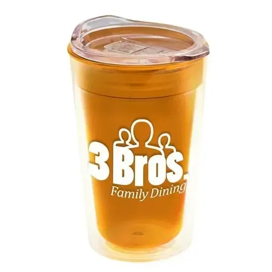 Transparent Tumbler with Slider Lid (14 oz.) — view 5