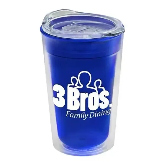 Transparent Tumbler with Slider Lid (14 oz.) — view 7