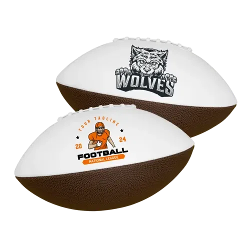 14" Premium Matte Full-Size Synthetic Leather Signature Football