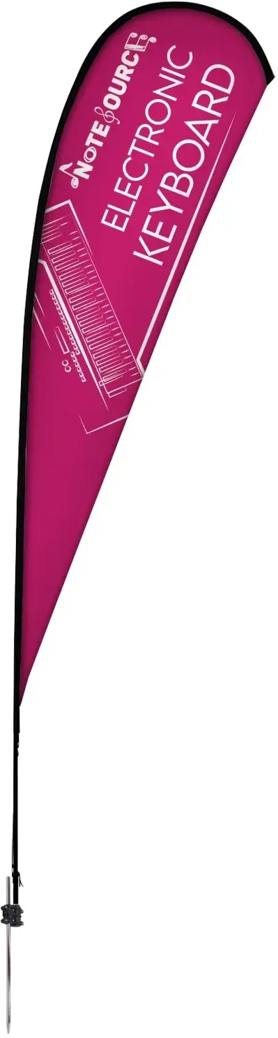15' Elite Teardrop Nylon Sail Sign Kit (Single-Sided with Ground Spike) — view 5