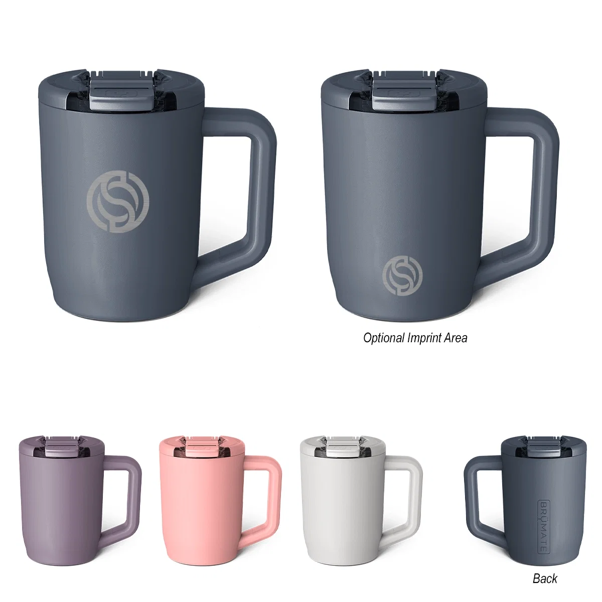 Insulated tumbler set shown together in three sizes