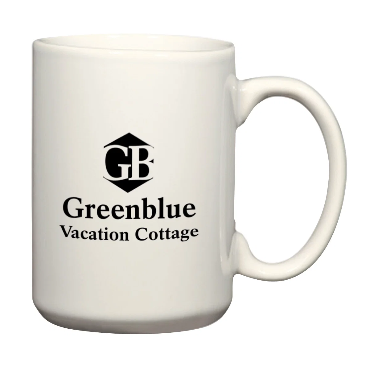 Fifteen ounce El Grande mug shown upright with its handle