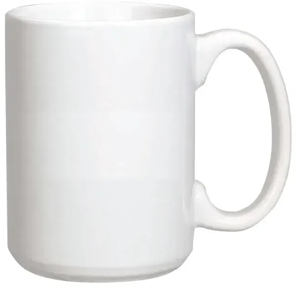 Personalized White Ceramic Mug - 15 oz. — view 2