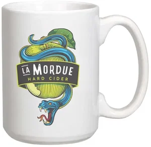 Full Color Sublimated Giant Ceramic Mug - 15 oz.