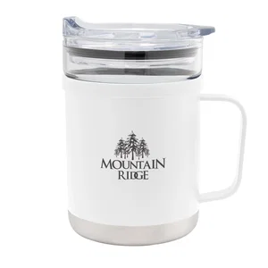 15 Oz. Glass And Stainless Steel Mug
