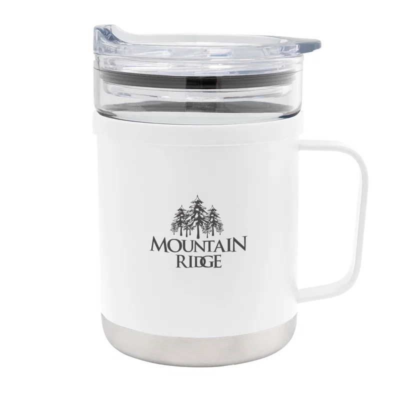 15 Oz. Glass And Stainless Steel Mug