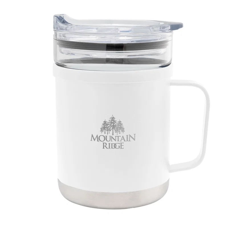15 Oz. Glass And Stainless Steel Mug — view 4
