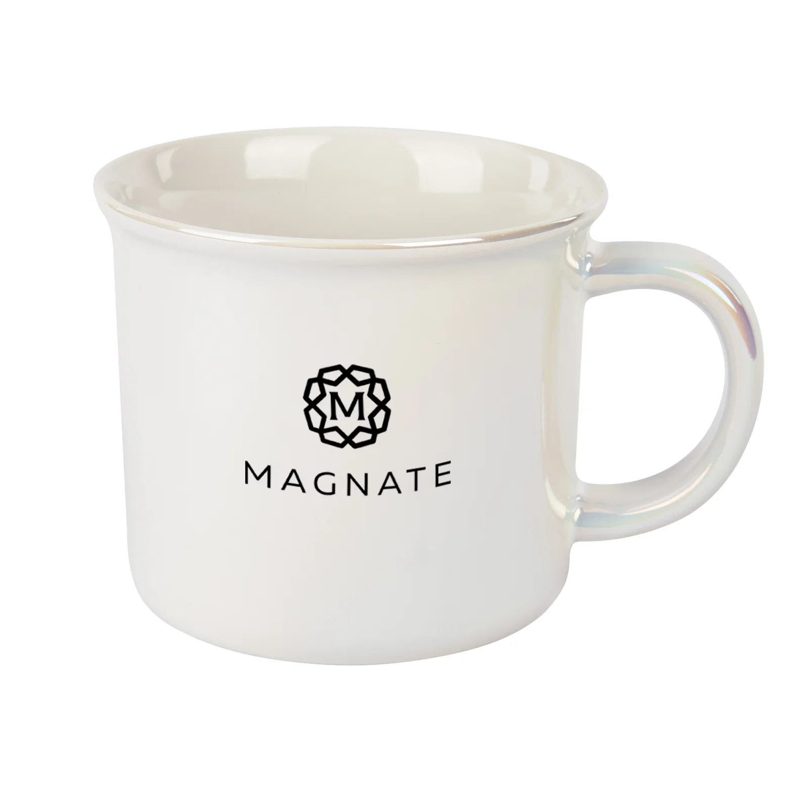 Fifteen ounce campfire mug with a wide sturdy handle