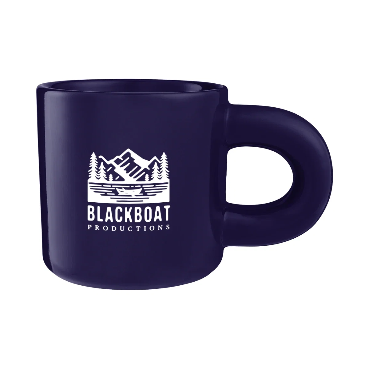Fifteen ounce ceramic mug with an oversized chunky handle